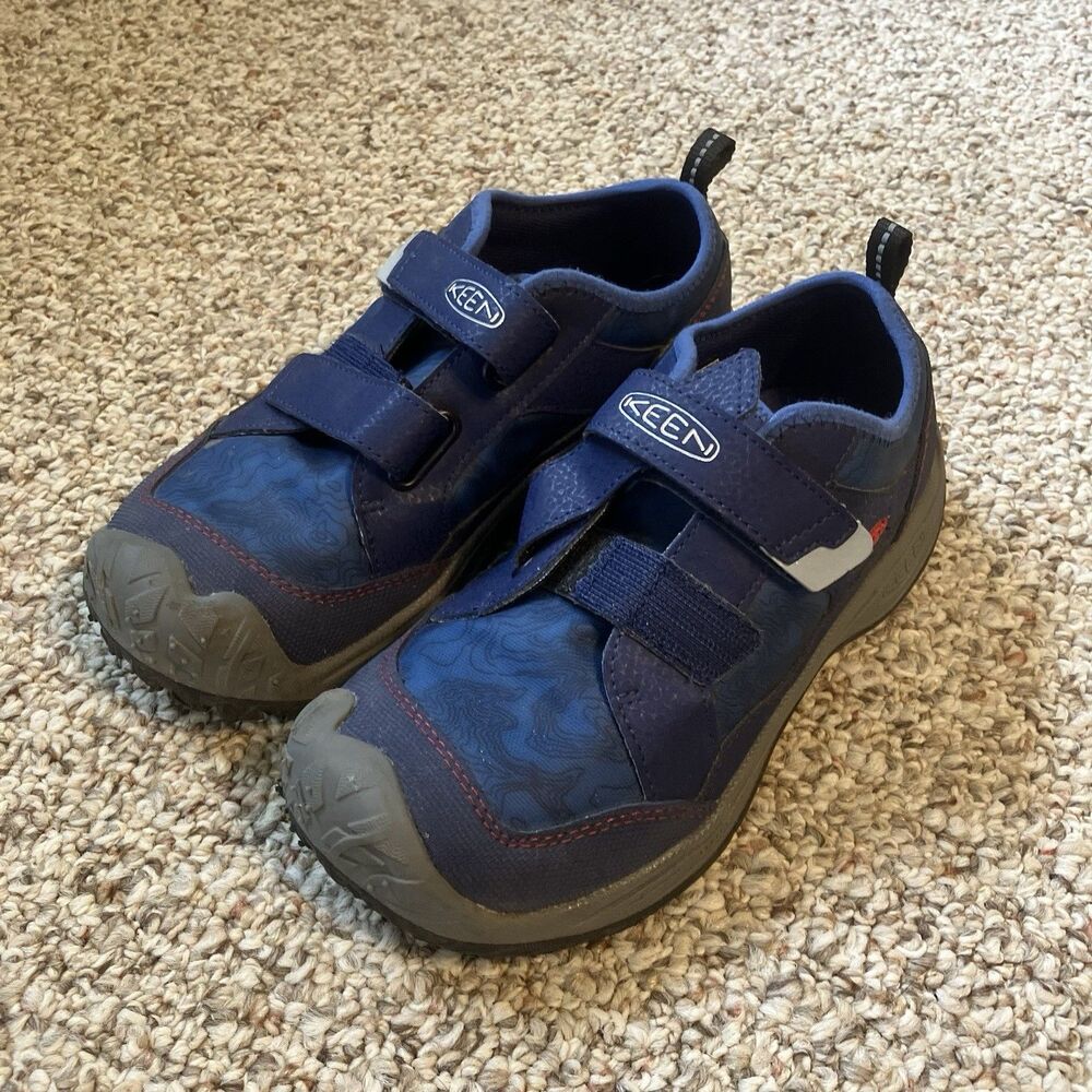 Keen Speed Hound Hook & Loop Sneakers Shoes Boys Size 3 Blue Athletic Outdoors